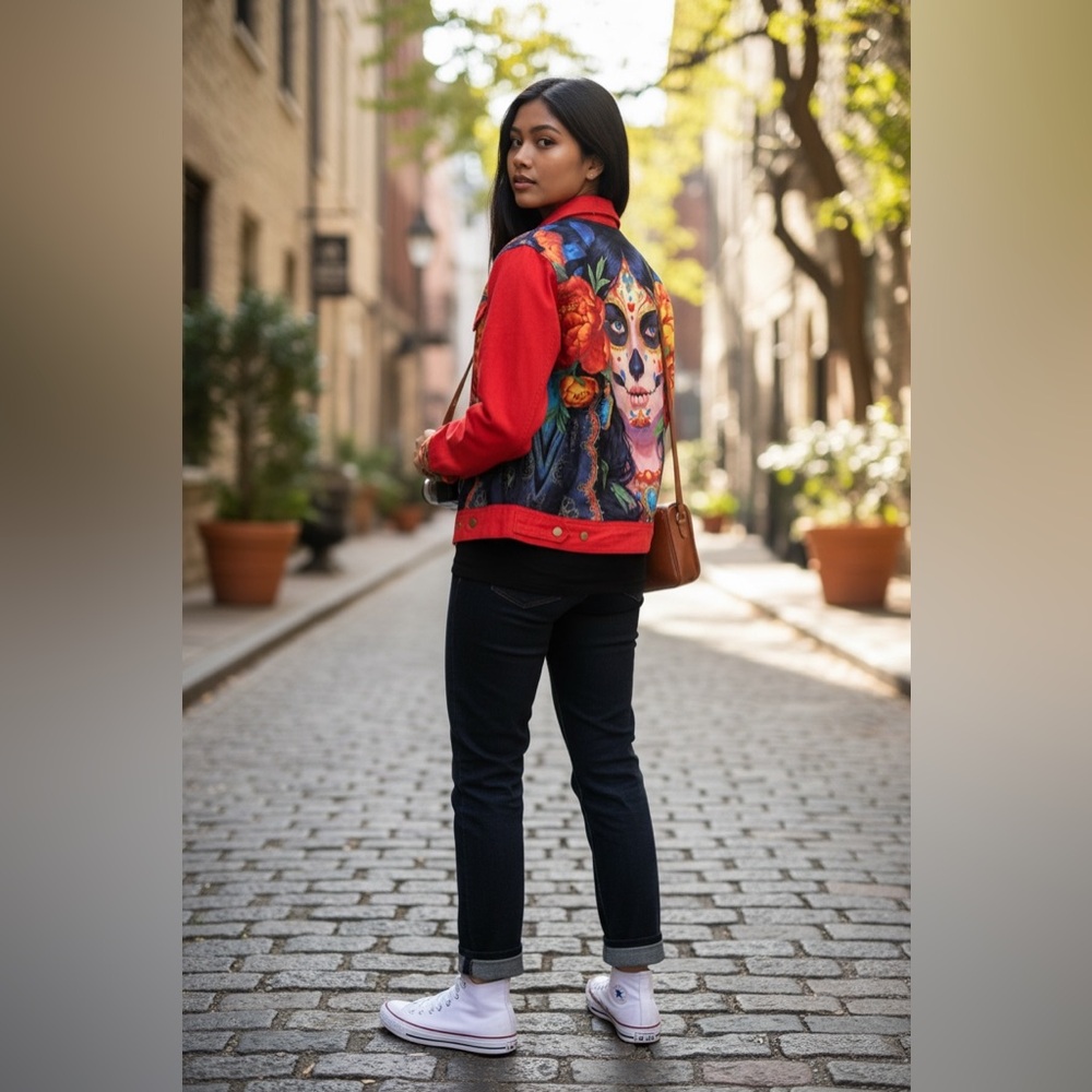 Rachel Zoe Red Zip-Up Jacket